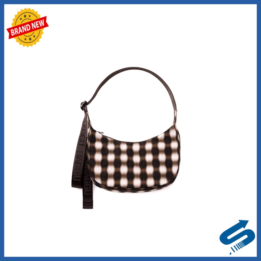 Small Nylon Hobo Shoulder Bag With Adjustable Strap And Zip Pocket